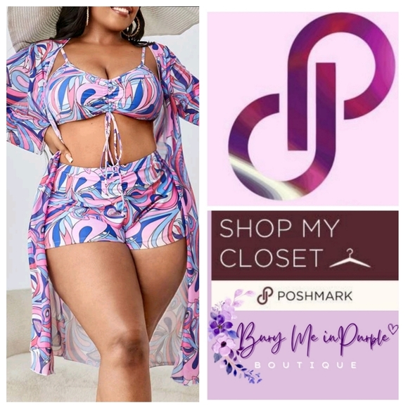 3 PIECE BATHING SUIT - Picture 1 of 9